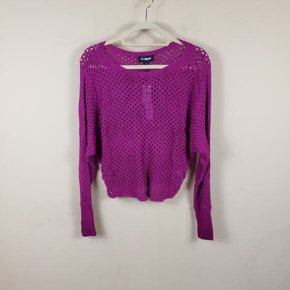 Express Open Stitch Dolman Sweater Size S - Picture 1 of 10